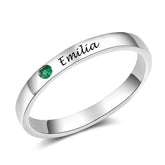 Birthstone Name Ring