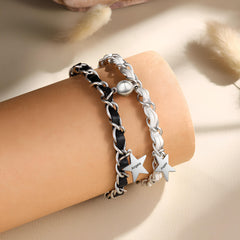 Couple Star Name Bracelet – Personalized Matching Set