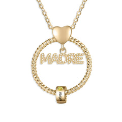 Custom Birthstone Necklace for Mom or Grandma