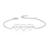 Custom Heart Name Bracelet