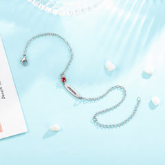 Birthstone Bar Bracelet