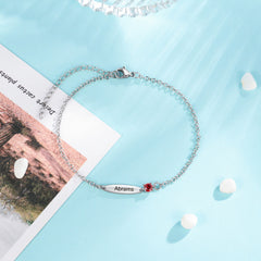 Birthstone Bar Bracelet