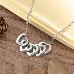 Heart Charm Necklace for Mom