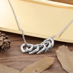 Heart Charm Necklace for Mom