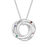 Birthstones Russian Ring Necklace