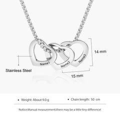 Heart Charm Necklace for Mom