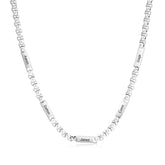 Engraved Men Necklace Curb Chain