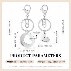 Mother Daughter Keychain