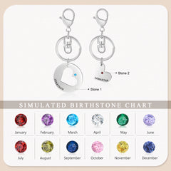 Mother Daughter Keychain