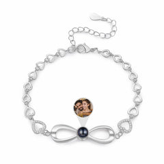 Infinity Heart Photo Bracelet