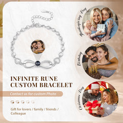Infinity Heart Photo Bracelet