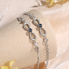 Infinity Heart Photo Bracelet