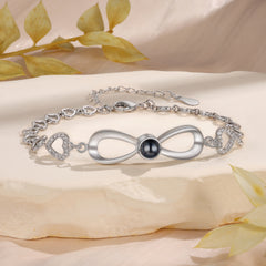 Infinity Heart Photo Bracelet