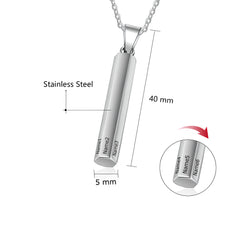 Bar Necklace with 1-6 Names