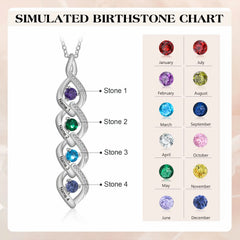 Infinity Birthstone Mother Necklace
