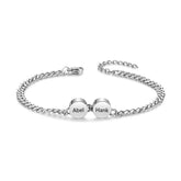 Engraved Circle Tag Bracelet