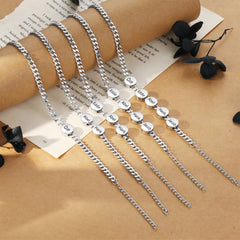 Engraved Circle Tag Bracelet