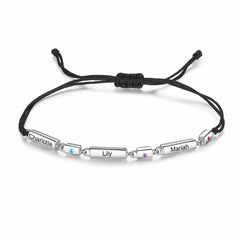 Birthstone Cord Bracelet