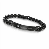 Black ID Bracelet