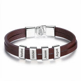 Leather Charm Bracelets Black / Brown