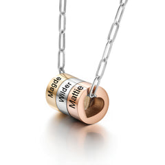 Custom Paperclip Charm Necklace