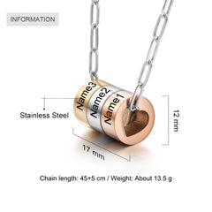 Custom Paperclip Charm Necklace