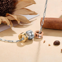 Custom Paperclip Charm Necklace