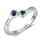 Two Birthstone Ring