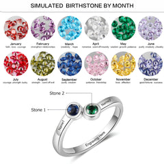 Two Birthstone Ring