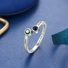 Two Birthstone Ring