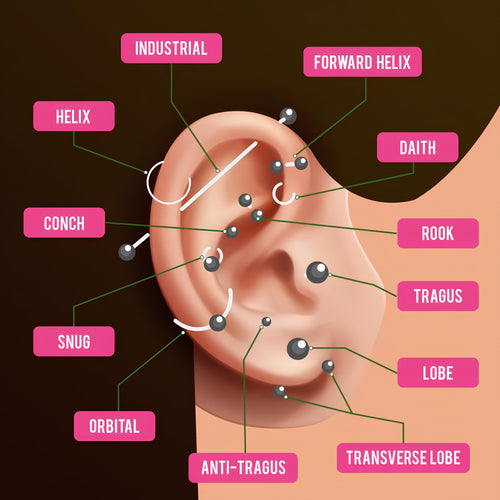 27 Different Types of Ear Piercings