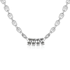 Custom Name Bead Necklace for Men