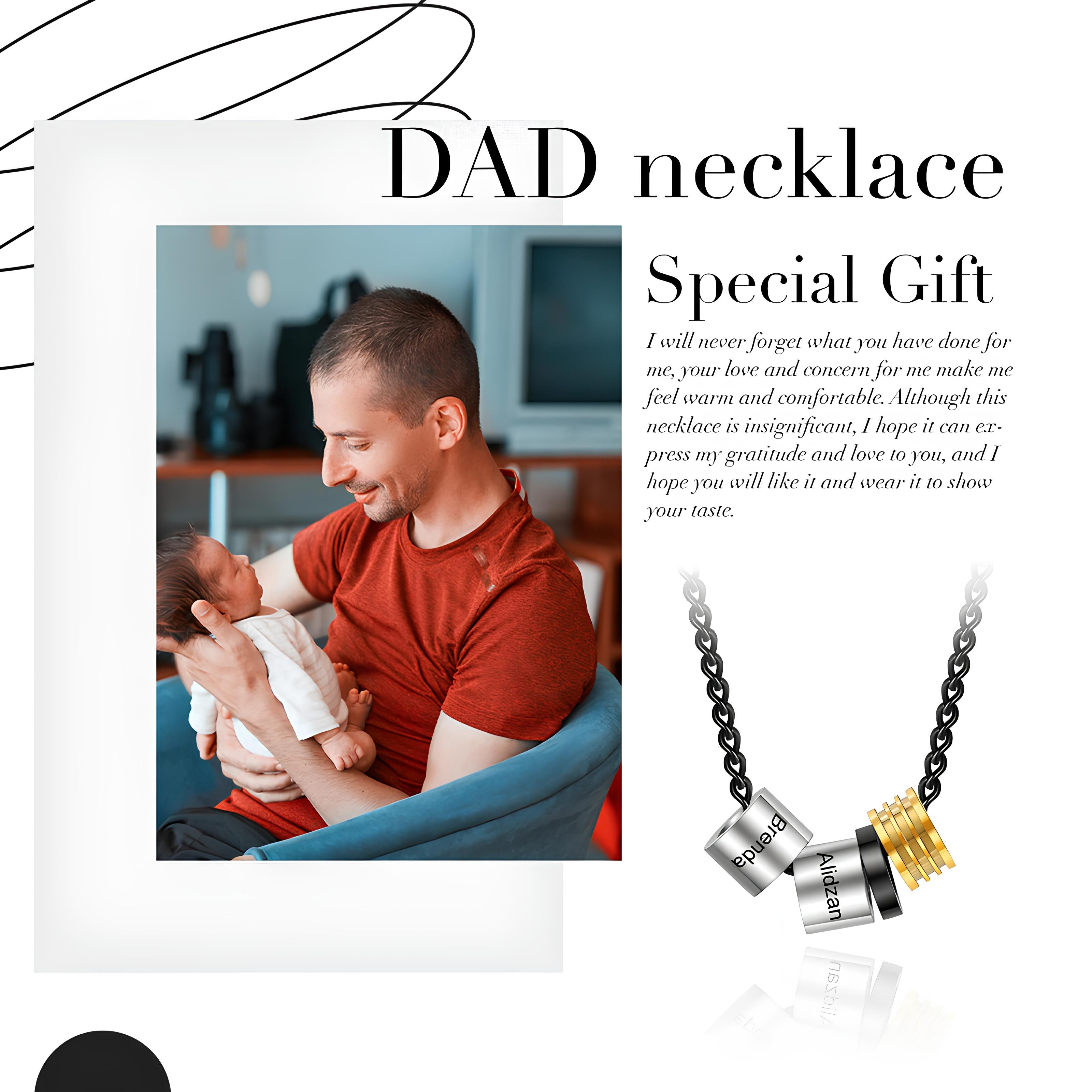 Name Beads Necklace for Men