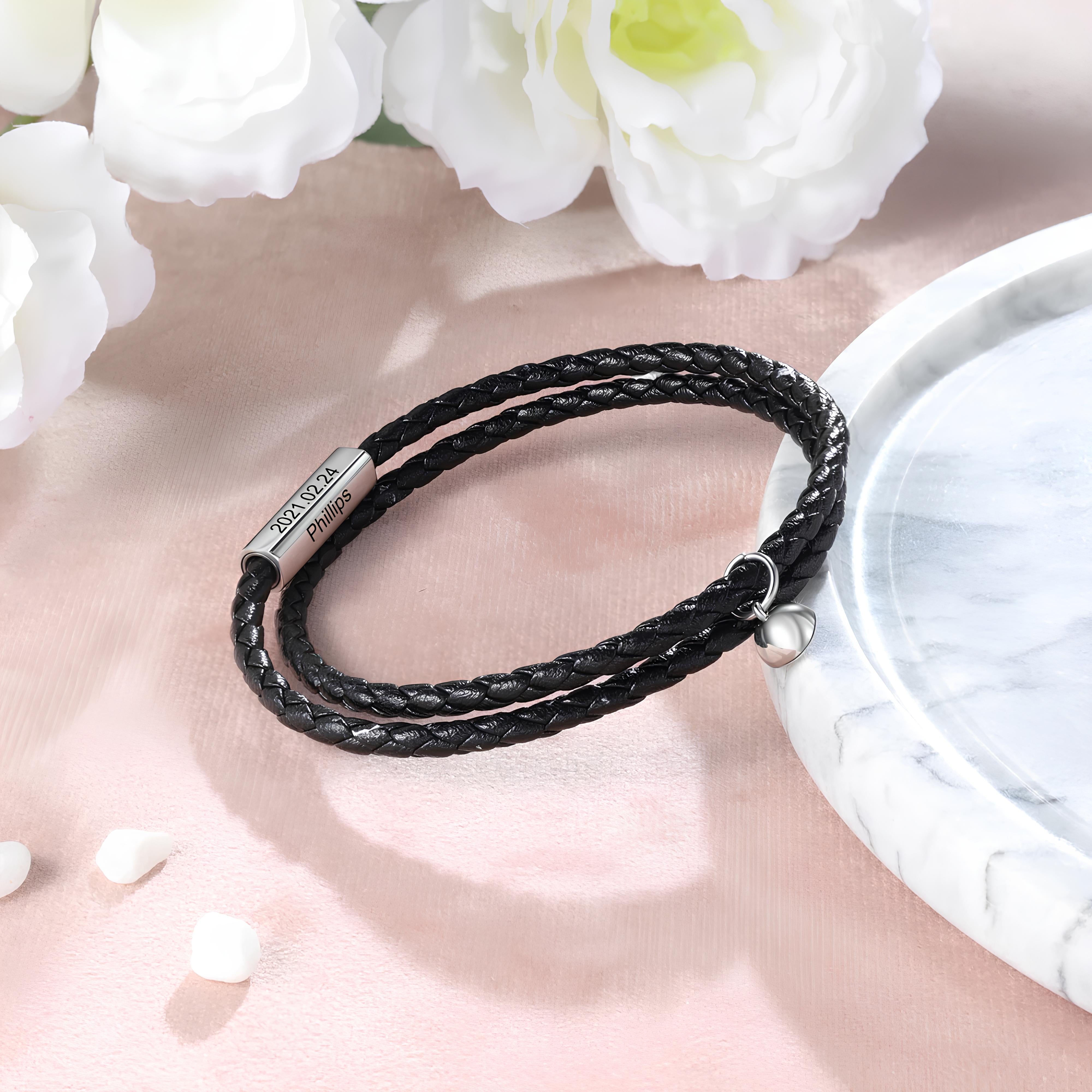 Custom Couples Magnetic Bracelets with Names