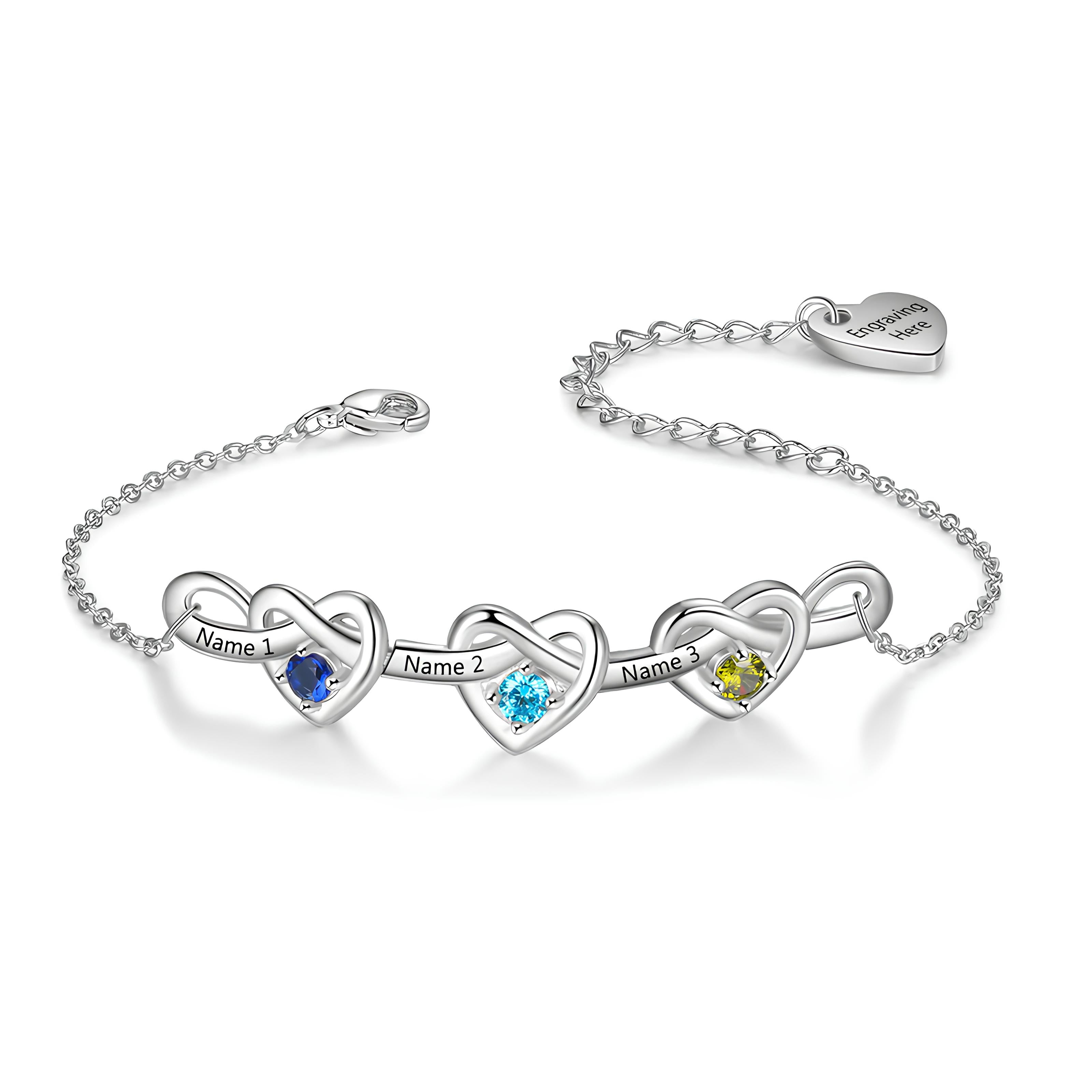 Mother’s Infinity Heart Bracelet