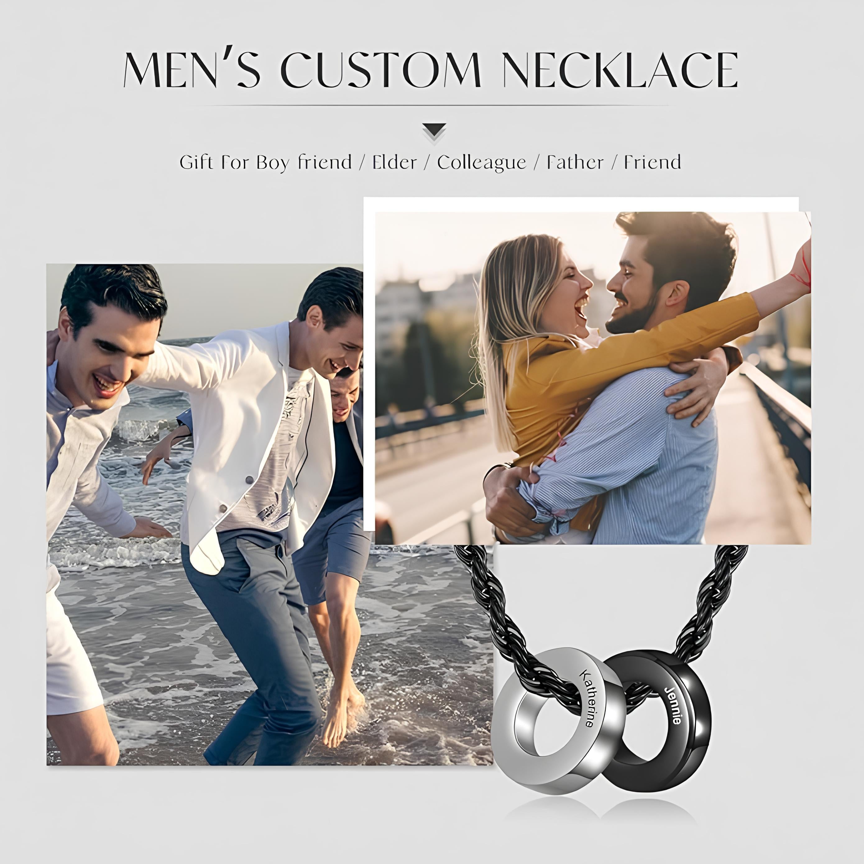 Men Custom Charm Necklace
