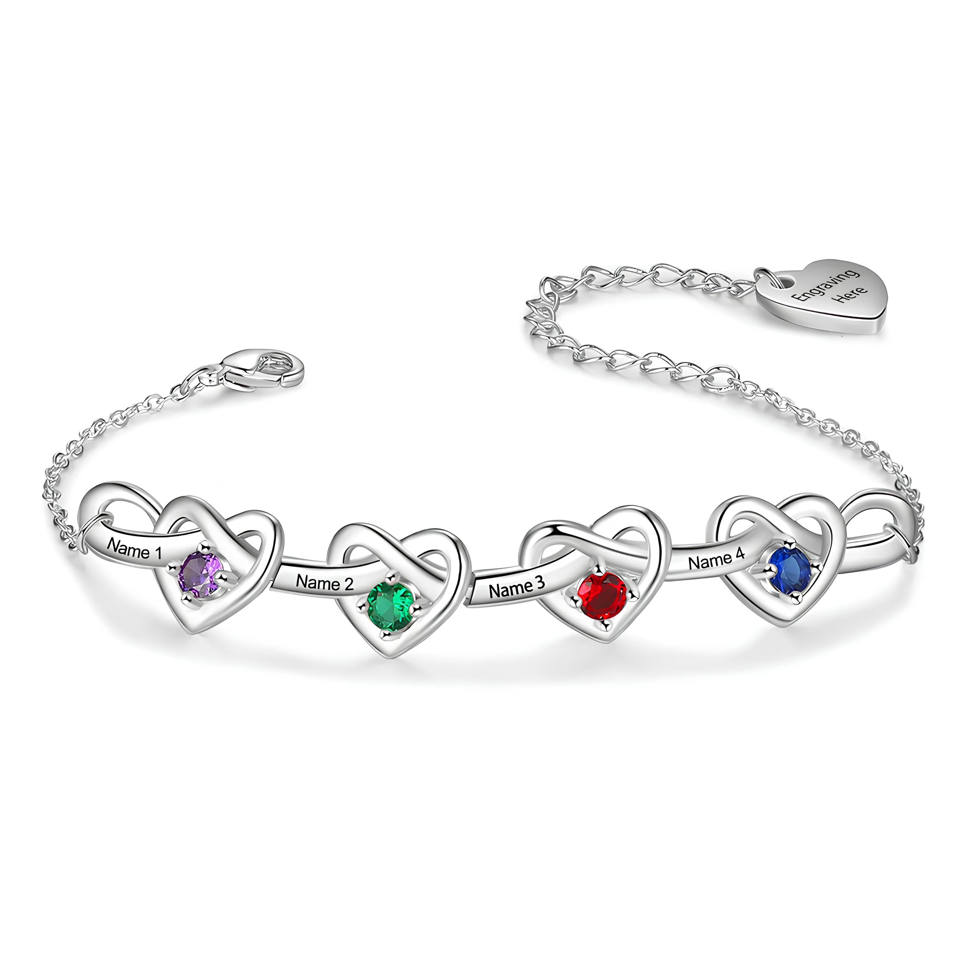 Mother’s Infinity Heart Bracelet