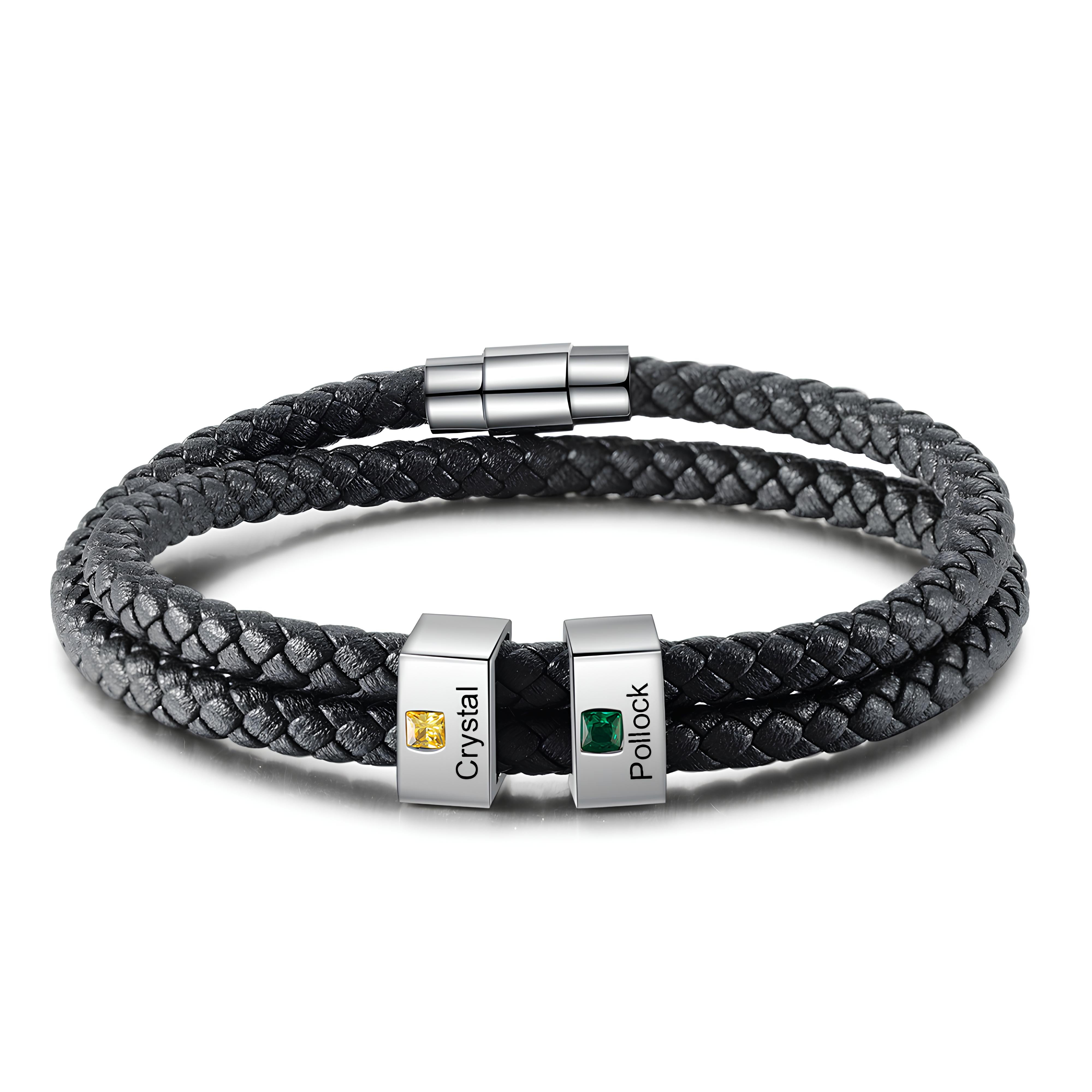 Mens Birthstone Bracelet