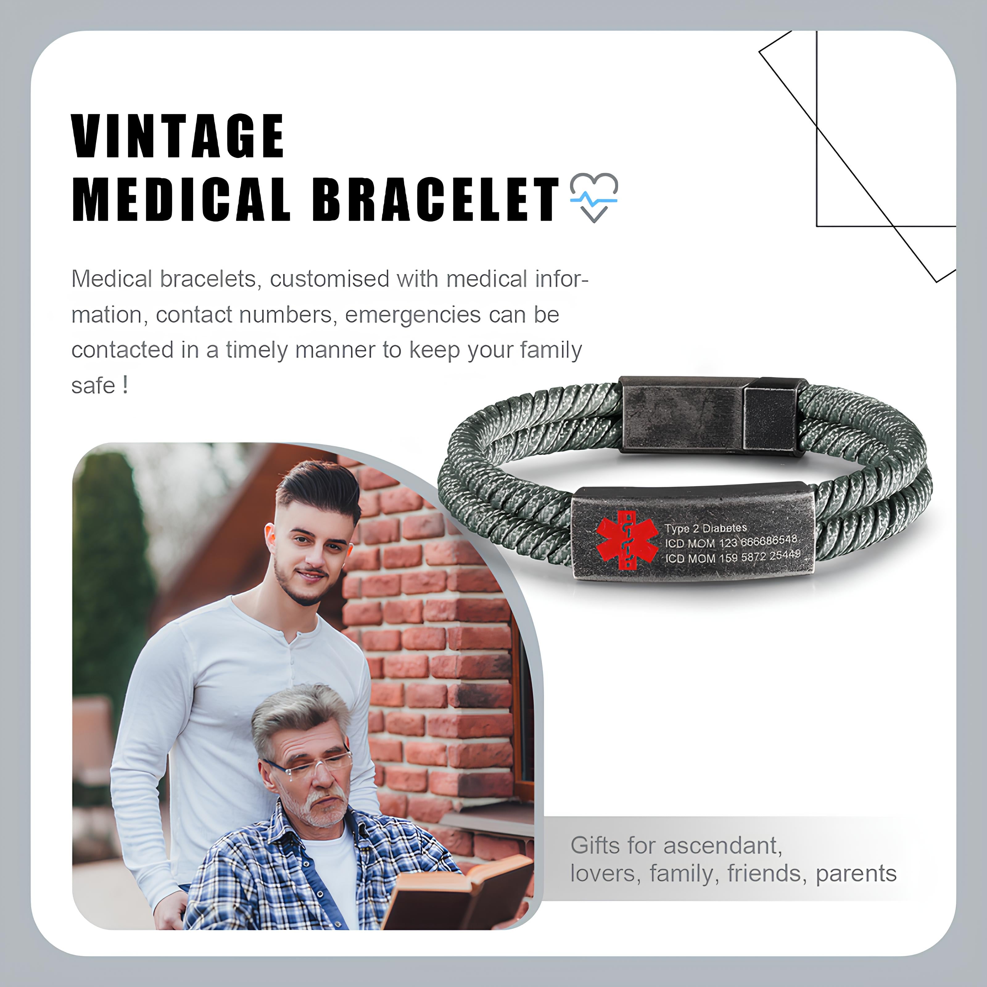 Rope Chain - Medical Alert Bracelet