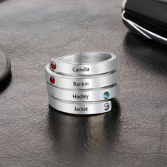 Multiple Birthstone Ring