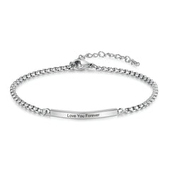 Custom Engraved Bar Bracelet