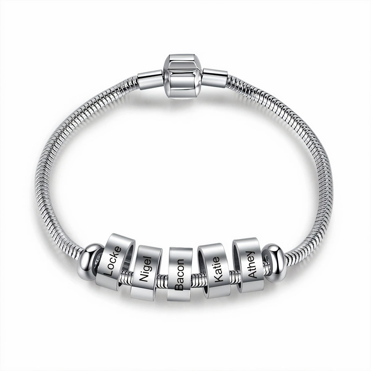 Personalized Name Bead Bracelet